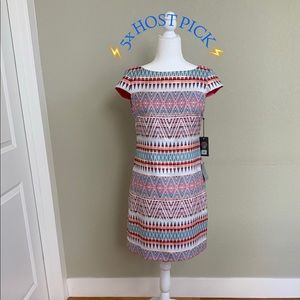 👉🆕 VINCE CAMUTO DRESS Gorgeous Multi-Colored👈